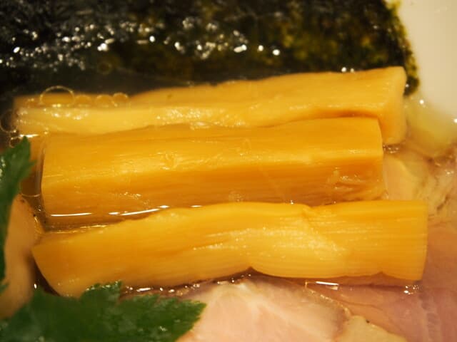 なにわ 麺次郎 - 特製 黄金貝らーめん（メンマ）