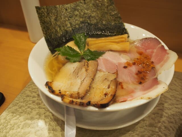 なにわ 麺次郎 - 特製 黄金貝らーめん