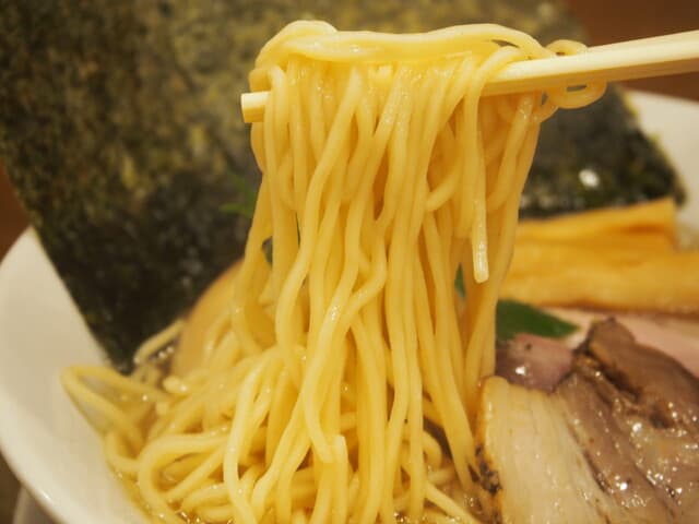 なにわ 麺次郎 - 特製 黄金貝らーめん（麺）
