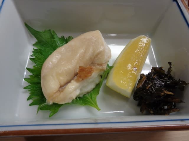 鮓廣嶋 - 鯛白子焼物
