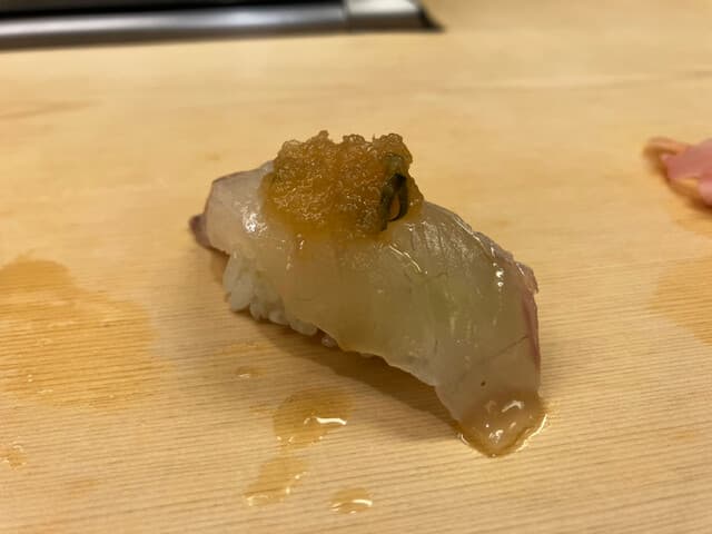鮓廣嶋 - ヒラメはポン酢