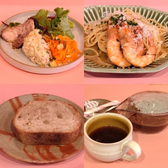 Le tourniquet - エビのブイヤベースパスタ・前菜・サラダ・コーヒー