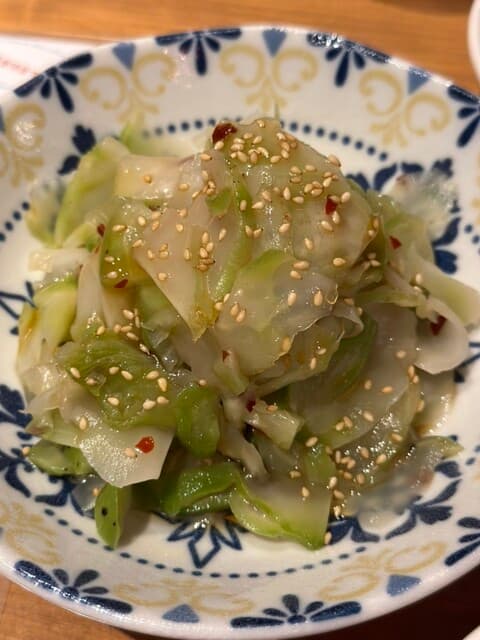 中華バル 藍天 - ザーサイ