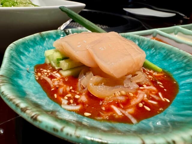 叙々苑 - ホタテとクラゲの和え物
