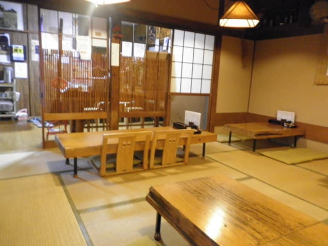 そば善 - お座敷　テーブルは低めですからお子様もｏｋ