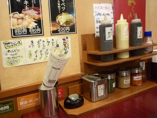 錦 わらい - テーブ横の様子