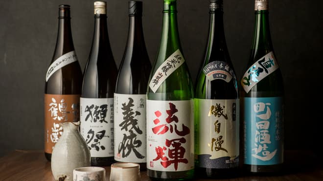 酒ト肴・〆うどん あかり - ドリンク写真:こだわりの日本酒（仕入れにより変わります）