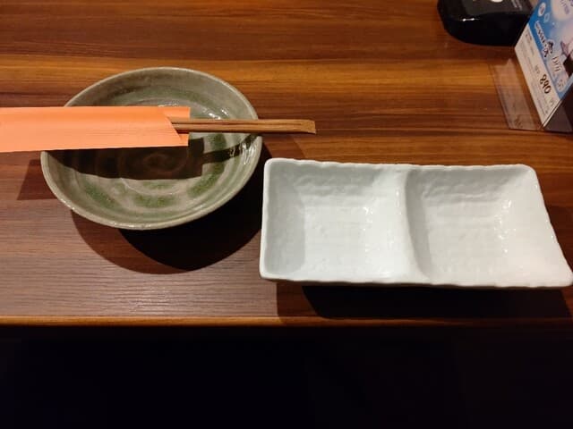 酒ト肴・〆うどん あかり - 【2020.12.15(火)】割り箸とお皿