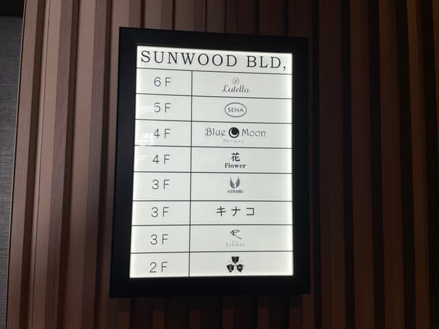 鉄板処 めぐろ - お店は２階。