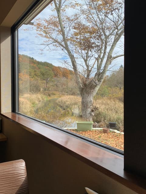 山海居 - 店内からの景色