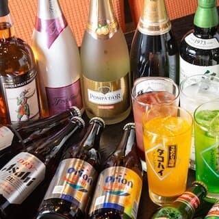 Beer is also okay! A great 2-hour unlimited drink package starts at 2,200 yen!