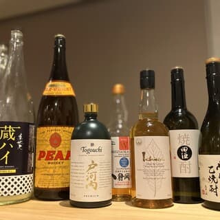 We also specialize in Japanese-made "Japanese wines," including whisky and soju.