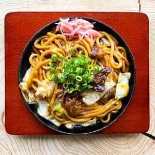 The menu features a variety of items, including the signature Sōsen Soba.