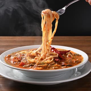 This restaurant offers a popular soup pasta! Devil's Pasta & Assassin's Pasta