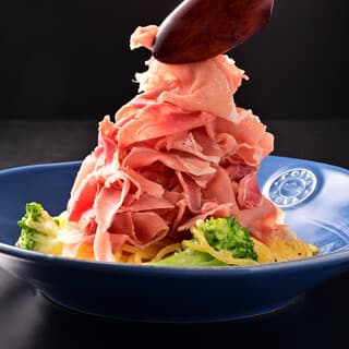 Signboard dish: "Nose Free Pasta"