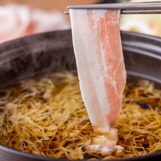 정말 맛있습니다! 『브랜드 아규 돼지』를 사용했습니다. 최고의 기름진 맛이에요!