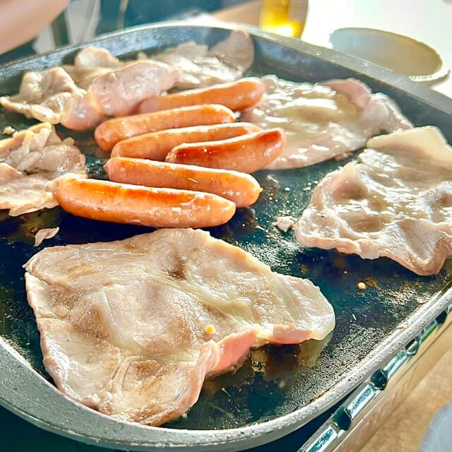 가와사키에서 역과 직접 연결된 바비큐