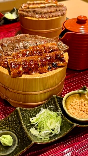 豪華な肉とイカのコラボレーション✨